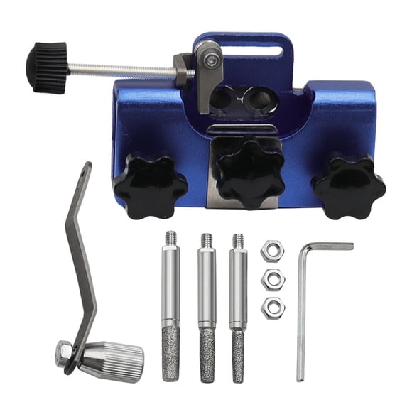 Juego de afiladores de sierra de cadena Eigraketly aleación de aluminio ergonómicos azul