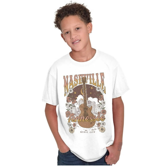 Nashville Tennessee Music City Girls Kids T Shirt Tees Teen Brisco Brands S