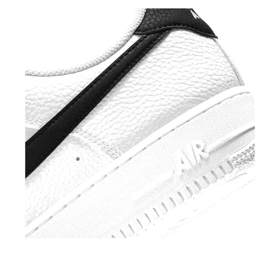 Nike Air Force 1 Low '07 White Black Pebbled Leather Men's Sneakers CT2302-100