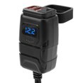 thumbnail image 1 of Motorcycle USB  Quick Charging 3.0 Dual USB Motorcycle Phone  with Voltmeter ON Off Switch for Tablet GPS Handlebar Installation, 1 of 7