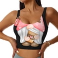 thumbnail image 2 of Lsque Coffee Gnome (1) Printed Women'S Sports Bra, Compression, Moisture Wicking, High-Impact Sports Bra For Women,Supportive sports bra-X-Large, 2 of 9