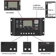 thumbnail image 3 of Viflosae Clearance 50A Solar Panel Controller Battery Charge Regulator 12V/24V Auto With USB Save 15% on pets, 3 of 6