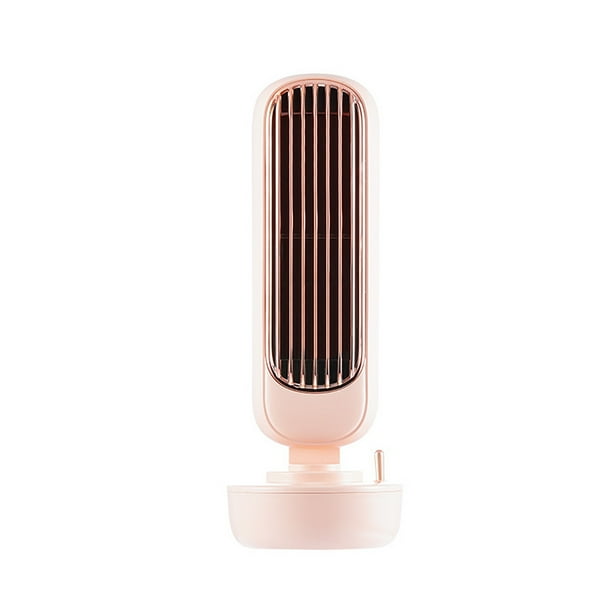 Bewildely Ventilador enfriador de aire portátil, aire acondicionado, ventilador de refrigeración de aire de escritorio, humidificador, 5W, 220ml, Electrodomésticos Rosado Bewildely HA006579-02B