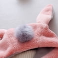 thumbnail image 4 of Coerni Toddler Baby Girls Faux Fu𝐫 Coat Winter Fleece Jacket Bunny Ear Hooded Outerwear Thick Button up Bubble Fuzzy Pullover, 4 of 9