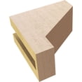 thumbnail image 6 of 3"W x 6"D x 6"H Classic Clemmons Rough Cedar Woodgrain TimberThane Corbel, Primed Tan, 6 of 6