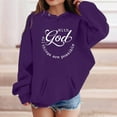 thumbnail image 2 of FYDUU Graphic Hoodies for Girls Fall Winter Hoodie Pullover Long Sleeve Hoody Sweatshirt Soft Kids Pullover Tops Cute Clothes 2-3 Years, 2 of 4