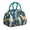 Blue-green-14, variant on Palm Inspired Lunch Tote – Exotic Leafy Pattern with Island Vibes, Spacious and Durable Insulated Bag for Women