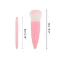 thumbnail image 2 of Unique Bargains 1 Set Convenient Makeup Brush Kit for Bathroom Pink Man-made Fiber Plastic, 2 of 5