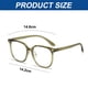 thumbnail image 2 of Gafas cuadradas de luz azul para hombres y mujeres, gafas de ordenador con bloqueo UV, lentes transparentes, 2 of 5