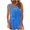 Blue-6, variant on Virmaxy Womens Trendy Printed Tank Top Summer Loose Fit Standard Straps Blouse Round Neck Going Out Vest Spring Beach Vacation Oufits Modern Clothes Blue-4 L