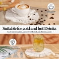 thumbnail image 5 of WSBArt 4 Pack Coasters for Drinks Absorbent, Macrame Handmade Cotton Coasters for Coffee Table, Boho Coaster Set with Tassels Heat-Resistant Farmhouse Drink Coaster for Home Decor, Beige, 5 of 8