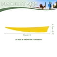 thumbnail image 2 of Uxcell Arrow Vanes Turkey Archery Arrows Feathers Fletching, Right Wing Fit for Hunting Target Shooting - Shield Cut Yellow, 2 of 5