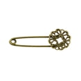 thumbnail image 2 of Broche de seguridad Yuyangstore pasador de joyería flores de filigrana, 2 of 7
