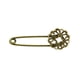 thumbnail image 2 of Broche de seguridad con pasador de joyería de flores de filigrana para conjunto de joyas y artesanías, 2 of 7