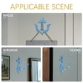 thumbnail image 2 of COOPHYA 1Pcs Decorative Anchor Iron Wall Pendant Sky-Blue for Beach Theme Bedroom, 2 of 6