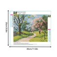 thumbnail image 2 of Kits de pintura de diamantes 5D DIY para adultos, pintura de cuatro estaciones con diamantes de imitación, decoración de la pared del hogar de la sala de estar, verano seitruly HA5461-02B, 2 of 6