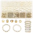 thumbnail image 1 of Juego de 15 rejillas de 720 piezas de perlas, espaciador de pentagrama, accesorios de cuentas hechos a mano, pulsera con cuentas, conjunto de collar y pendientes, 1 of 3