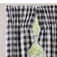 thumbnail image 2 of Park Designs Black Buffalo Check Lined Gathered Swag 72x63, 2 of 5