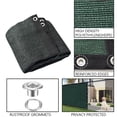 thumbnail image 2 of Fas Home Privacy Fence Screen 5FTX191FT Heavy Duty Outdoor Fencing Panels Windscreen Mesh Fabric Shade Net, Cable Zip Ties Included, 2 of 6