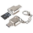 thumbnail image 2 of Cámara de teléfono de aleación de zinc Tarjeta de memoria Micro SD TF Cadena de lector de tarjetas Mini USB 2.0 de alta velocidad adjunta Eigraketly PJ7114-01, 2 of 2