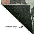 thumbnail image 5 of Addison Rugs Mayfield Premium Machine Washable Transitional Diamonds Charcoal Rectangle Rug, 8' X 10' Machine Washable Transitional Diamonds Charcoal Oversized Sherpa Throw Blanket, 5 of 7