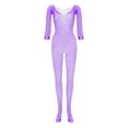 thumbnail image 5 of TINZ Bodystocking en Résille à Manches Longues pour Femmes avec Entrejambe Ouvert Lingerie Transparente pour Porter Collants d'Hiver en Résille pour Femmes, 5 of 5