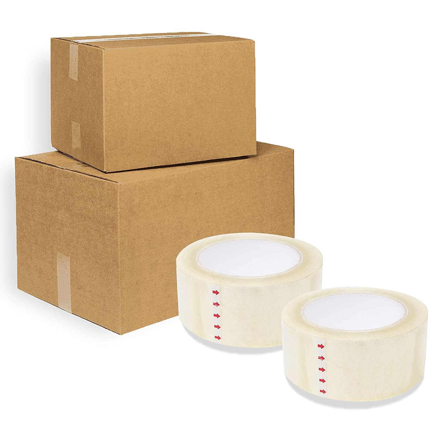 6 Rolls 3" x 55 yd Clear Carton Sealing Packing Tape Box Shipping 2Mil 