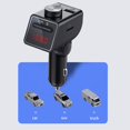 thumbnail image 4 of Puntoco Transmisor Fm Bluetooth, Adaptador De Coche Inalámbrico De Llamadas Manos Libres, Soporte Pd 20W+Cargador De Coche USB Max3.1, Adaptador De Radio Reproductor De Música Kit De Coche FM, 4 of 7