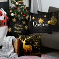 thumbnail image 5 of PATIMATE 45*45 Funda de cojín 2022 Decoraciones navideñas para el hogar Adorno de Feliz Navidad Noel Navidad Natal Feliz Año Nuevo 2023, 5 of 5