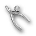 thumbnail image 1 of Sterling Silver 24" Unisex 1.5mm Box Chain Lucky Thanksgiving Turkey Wishbone Pendant Necklace, 1 of 2