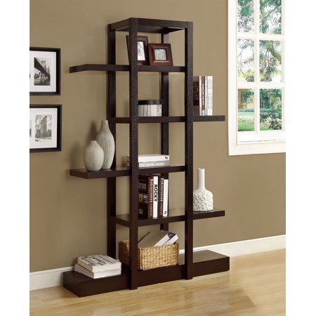 UPC 700443000161 product image for Monarch Specialties Cappuccino Finish Open Concept Display Etagere | upcitemdb.com