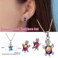 thumbnail image 2 of Turtle Cristal Boucles d'Oreilles Turtle Shape Pendentif Ensemble pour les Femmes Filles Bijoux Cadeau, 2 of 6