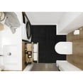 thumbnail image 2 of Garland Rug Gramercy Washable Polypropylene Black Bathroom Carpet, 6' x 9', 2 of 7