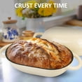 thumbnail image 7 of Dutch Oven For Bread Baking - Cast Iron Pot With Lid Sourdough  Artisan Loaves & No-knead 2 Qt / 1.9l (enameled Round Stovetop Safe) White, 7 of 7