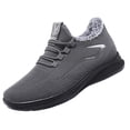 thumbnail image 2 of EKVAHL Orthopedic Slip On Walking Sneakers for Women, Breathable Mesh Arch Support Wide Width Athletic Shoes, Fleece Lined Outdoor Workout Daily Fitness Trainers Gray, 2 of 5