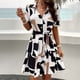 thumbnail image 4 of Ropa de verano para mujer Ropa de verano Ropa de verano Estampado Tie-Dye Blusa elegante para mujer Minikleider Schwarz Adolescente Ropa de fiesta para adolescentes Ropa de fiesta elegante, 4 of 6