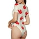 thumbnail image 2 of Fotbe Happy Canada Day Body de Mujer con Cuello Redondo y Mangas Cortas, Sin Mangas Ajustado, Suave, Cómodo y Básico-Large, 2 of 7