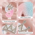 thumbnail image 6 of 1St Birthday Girl Cake Topper Candle Princess Pink Glitter Number 9 Birthday Party Decorations for Student Girl First Birthday Celebrations, 6 of 6
