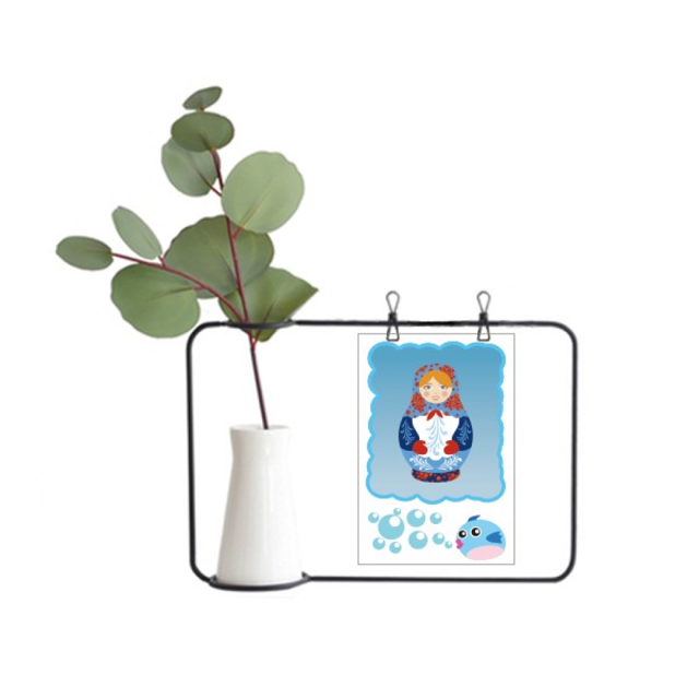 Jarrones colgantes de vidrio transparente Unbranded símbolo muñecas rusas Decoración