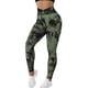 thumbnail image 3 of Gibobby Pantalones de yoga Pantalones de yoga ajustados de cintura alta para mujer Pantalones de yoga deportivos para mujer(Verdinegro， L), 3 of 4