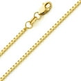 thumbnail image 5 of Precious Stars Jewelry 14k Two-tone Gold Crucifix Religious Pendant with 1-mm Box Chain, 5 of 7