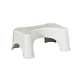 thumbnail image 2 of 7" Toilet Potty Stool - Proper Posture Squatting Poop Step for Adults, Anti-Slip Lightweight Bathroom Potty Stools for Toilet, Stable & Durable Design, Easy to Clean (1, White), 2 of 7