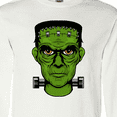 thumbnail image 4 of Inktastic Halloween Frankenstein Head Long Sleeve T-Shirt, 4 of 5