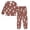 Minimalist Dandelion Pattern, variant on Fluffy Pajamas Set Fuzzy Winter Warm Pj Sets Pullover Tops and Long Pants Shamrock Leaves X-Small