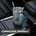 thumbnail image 7 of Paw Print Dog Lovers Tumbler 40oz - Vacuum Insulated Coffee Cup with Handle & Straw- Cute Gift for Female Dog Owners, 7 of 7