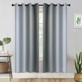 thumbnail image 2 of Avamo 1-Piece Gradient Color Blackout Window Curtain Thermal Insulated Window Drape Grommet Room Darkening Curtain Light Green W:54"x L:63", 2 of 6