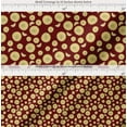 thumbnail image 2 of Soimoi Red Cotton Voile Fabric Lemon Slice Vegetable Printed Fabric 1 Yard 56 Inch Wide, 2 of 7