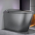thumbnail image 2 of Starry Night Light Smart Toilet with Bidet, Auto Open/Close Seat with Foot Sensor, LED Display, Warm Water & Dryer, Modern Toilet for Bathroom, Matte Gray, 2 of 6