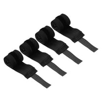 Uxcell Boxing Hand Wraps 59" Length Elastic Martial Arts Fist Bandages for Kickboxing Black 4 Pack