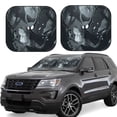 thumbnail image 1 of Saiise Forest Black Ghost Warrior for Foldable Car Sun Shades (2-Pack) Offer Sun Protection with an Easy-fold Design for Convenient Windshield Shading-Small, 1 of 6